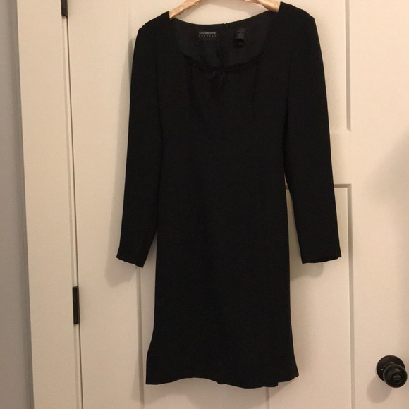 CLAIBORNE BLACK DRESS - LACE ACCENT - Picture 1 of 6